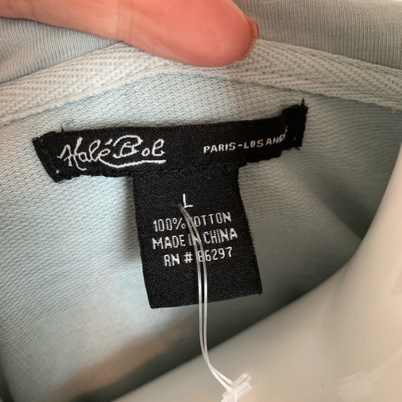 Hale Bob Long Double Zip Hoodie Jacket Pale Blue - Picture 6 of 8